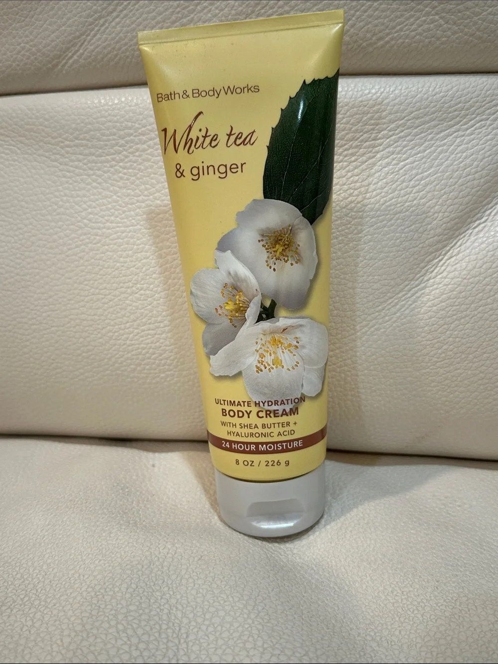 Bath and Body Works Full Size White Tea and Ginger Body Care Set